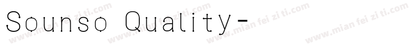 Sounso Quality字体转换